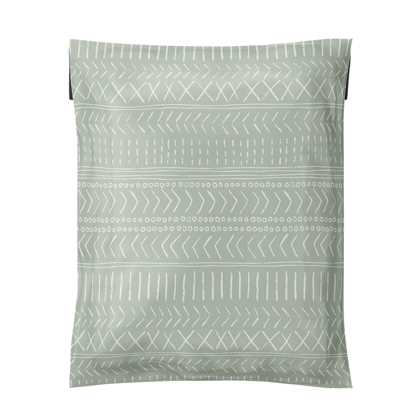 10x13 Medium Poly Mailer 100 Pcs Green Geo Boho Pattern Design Shipping Bags for Small Business Clothing Cute Packaging, Unpadded Self-Sealing Envelopes, Recyclable Eco-Friendly by Favorite Supplies