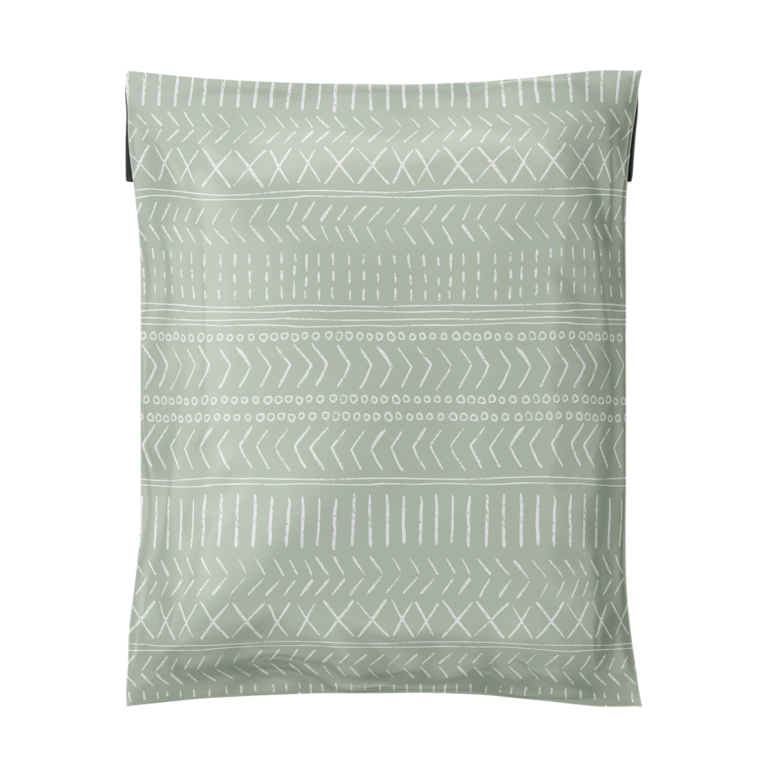 10x13 Medium Poly Mailer 100 Pcs Green Geo Boho Pattern Design Shipping Bags for Small Business Clothing Cute Packaging, Unpadded Self-Sealing Envelopes, Recyclable Eco-Friendly by Favorite Supplies