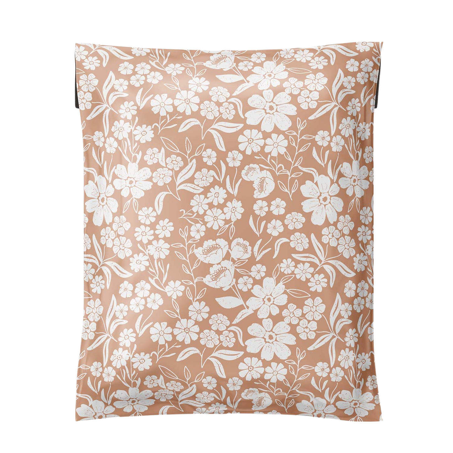 Floral Dusty Pink Poly Mailers featuring a stylish floral design pattern against a white background. From Favorite Supplies, adding a touch of elegance to your small business packaging.