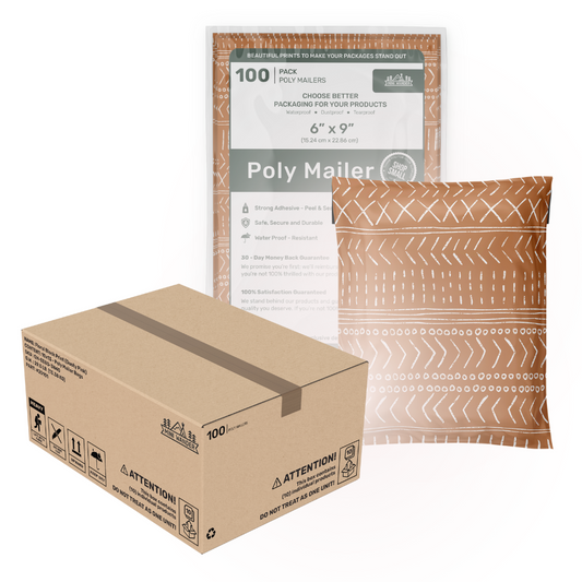 Bulk Mailers (6x9): Geo Boho (Brown) 1,000PK