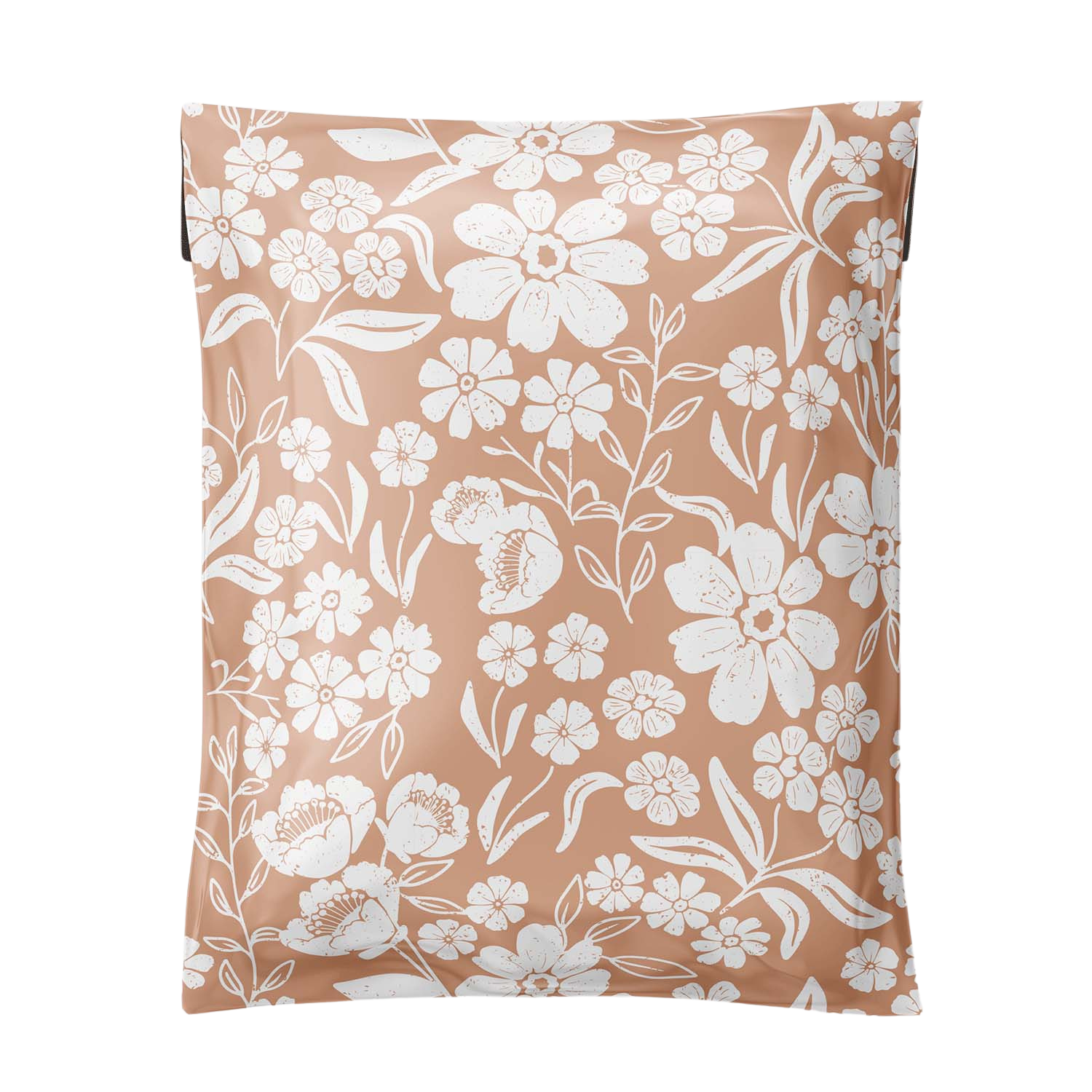 6x9 - PolyMailers: Floral Block Print (Dusty Pink) size small